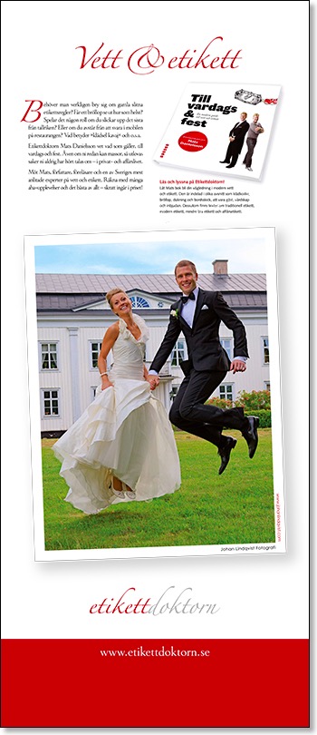 Etikettdoktorns rollup till bröllopsmässan i Östersund