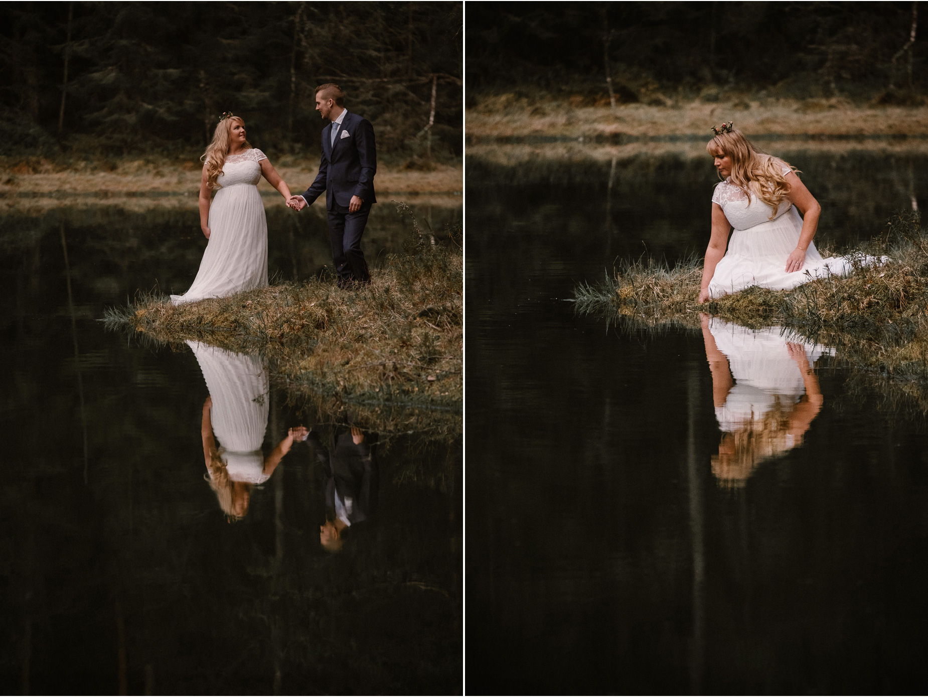 Sago-inspirerad bröllopsfotografering i Småland - John Bauer - prinsessan Tuvstarr